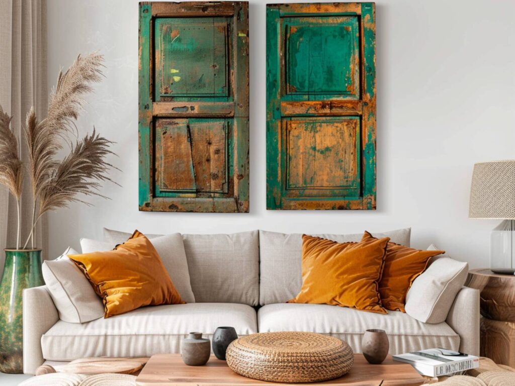 5 sposobów na wykorzystanie starych drzwi jako dekoracji