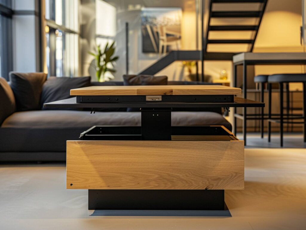 Najlepsze stoliki do kawalerki z funkcją przechowywania