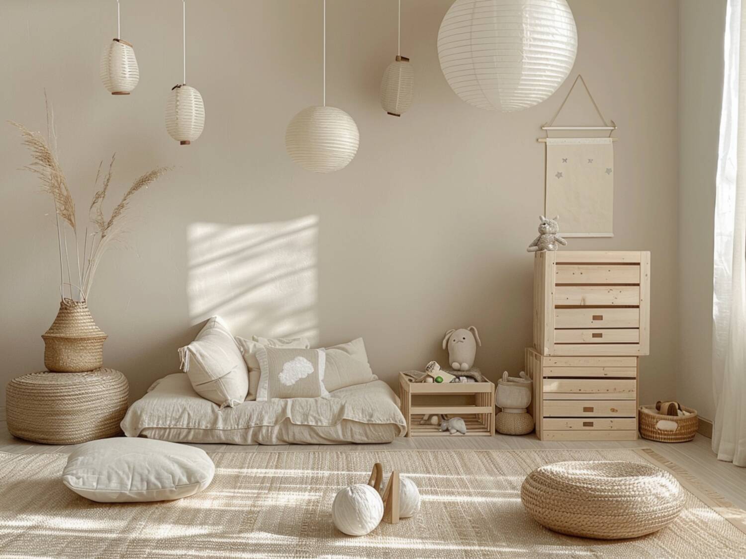 Jakie dodatki najlepiej pasują do wnętrz dziecięcych w stylu japandi