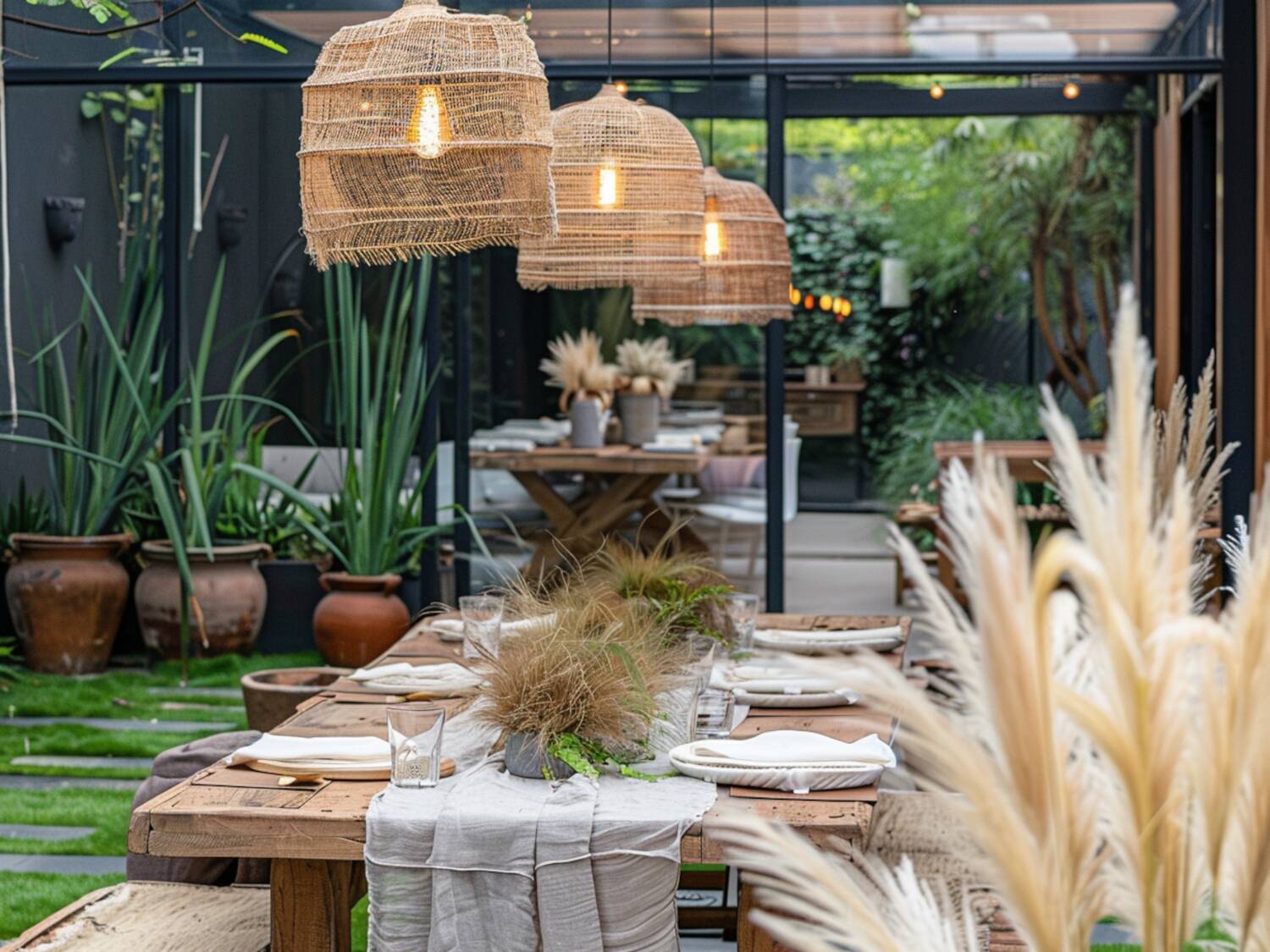 Jak zaaranżować ogród w stylu boho z lampami LED w naturalnych odcieniach