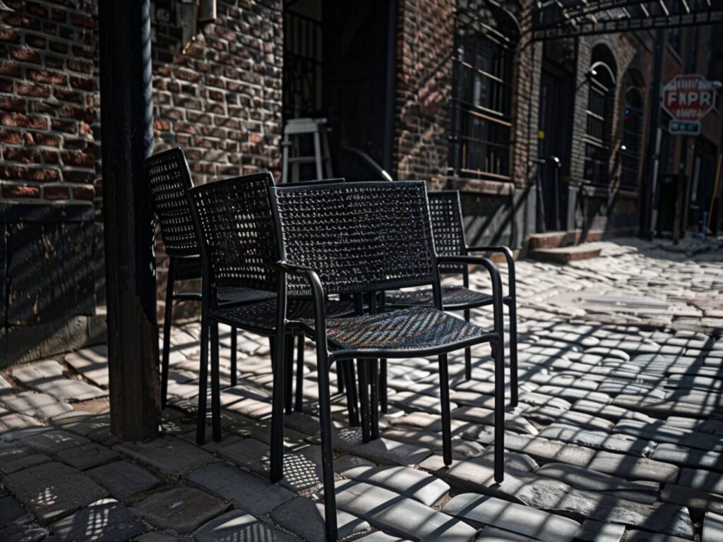 Najlepsze krzesła outdoorowe w stylu industrialnym