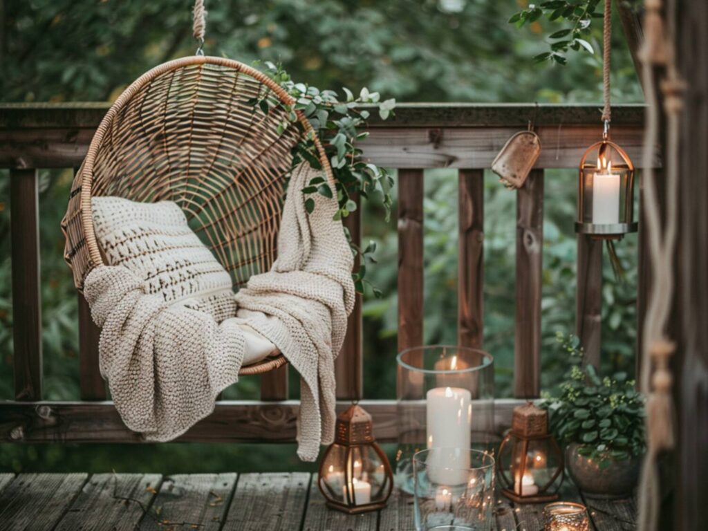 10 inspiracji na urządzenie balkonu z dodatkami w stylu rustykalnym