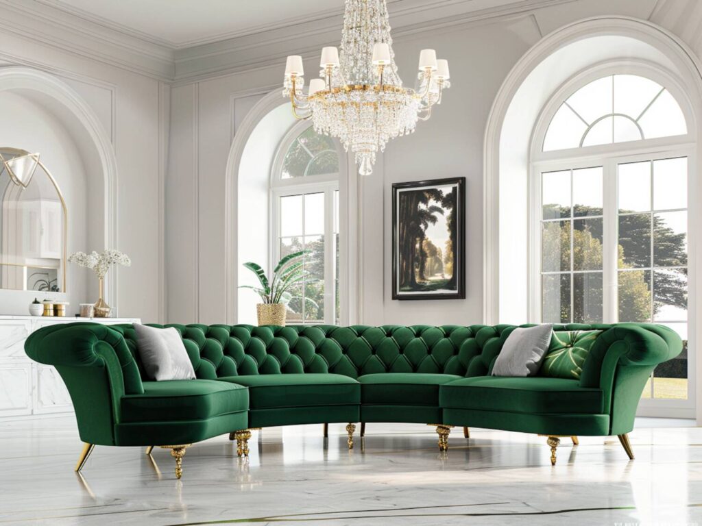 Najlepsze sofy narożne w stylu glamour