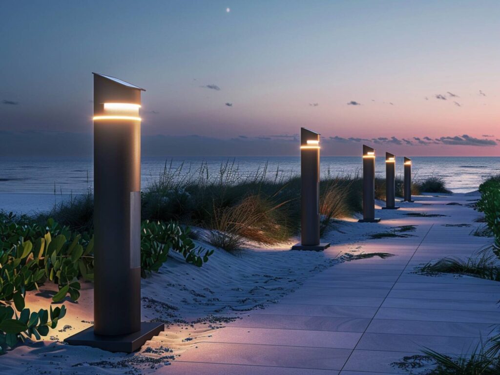 Jakie lampy solarne najlepiej sprawdzą się w przestrzeniach otwartych na plażach