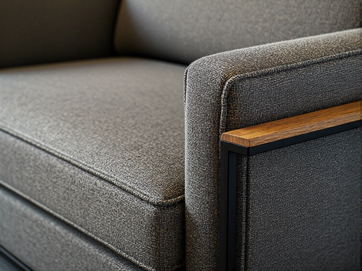 Stylowy fotel tapicerowany jako akcent w aranżacji małego salonu, dodający komfortu i charakteru.