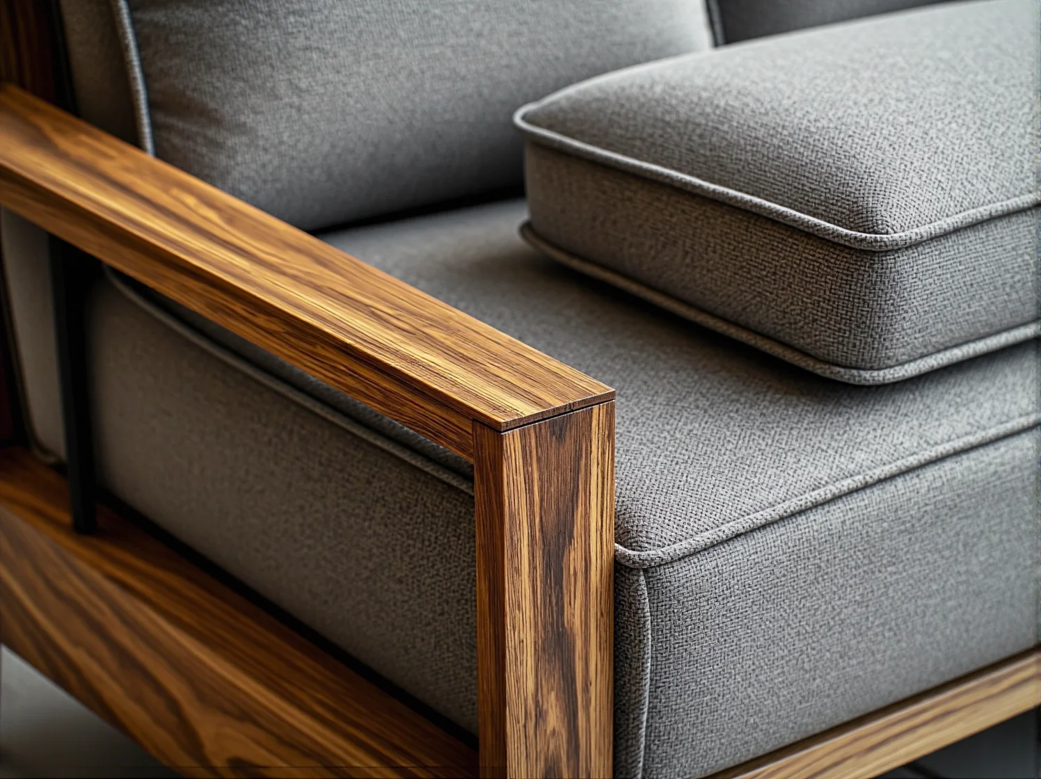 Wielofunkcyjne biurko zintegrowane z regałem, przykład adaptacji mebli biurowych do małych mieszkań.