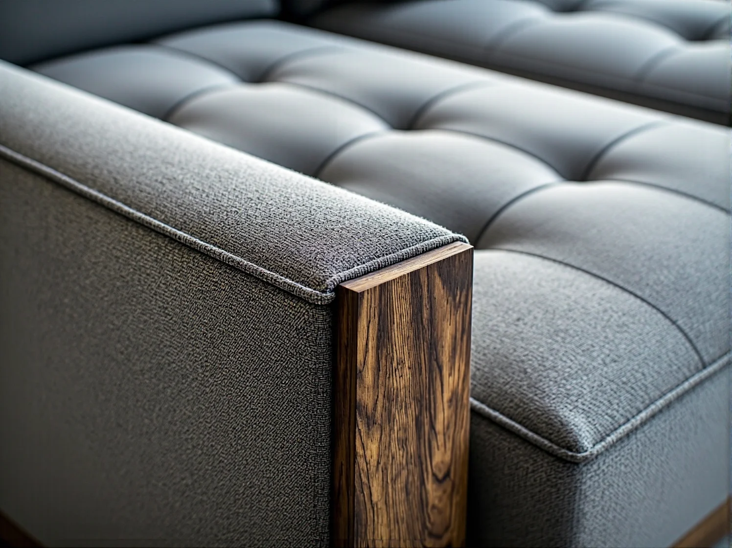 Stylowa i wygodna sofa narożna w jasnym małym wnętrzu